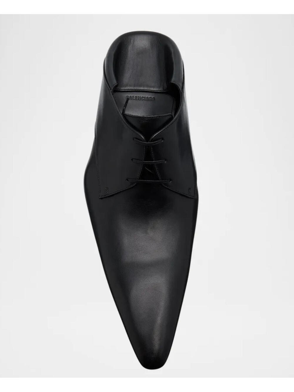 NIB $1,450 Balenciaga Opera Leather Runway Dress Shoe Size Slide 40/7 - Picture 13 of 16